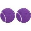 QUARKZMAN 2 Pcs Palline da Tennis Pre-tagliate per Walker, Accessori Universali per Walker a Scorrimento, Protezione per Gambe di Mobili e Pavimenti, Viola
