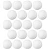 BESPORTBLE 30 Palline da Ping Pong Bianche da 40mm in Abs Riutilizzabili Visibilità Chiara, Confezione da 30 Pezzi per Giochi in Giardino e Feste