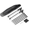 JIASHUNHE Parafango MTB Parafango for Mountain Bike Parafanghi for Bicicletta a sgancio rapido 26-29 Pollici Pneumatico Anteriore Posteriore Ruota MTB for Bici for(1PC Rear)