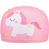 HAKIDZEL Cuffia da Nuoto in Nailon Rosa Design Cartone Animato, Resistente e Comoda, per Vacanze Estive in Piscina e Nuoto