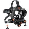 RSGXLFQZVAK Bombola Subacquea, Maschera da Immersione Snorkeling Maschere A Pieno Facciale Nuoto Subacquea Attrezzatura Professionale,per Principianti