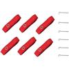 Kivivaka Kit di marcatura per campo da beach volley all'aperto, 8 x 16 m, corde di confine in nylon con paletti, rosso