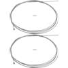 Toddmomy Cavo del Cambio e Freno per Bicicletta in Acciaio Inossidabile 2pezzi, Diametro 1.2mm, per Mountain Bike e Road Bike, Uso Versatile e Prestazioni Affidabili