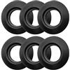 LQTSLFM Anello Antigoccia per Remo Kayak, 6 Pezzi Anelli di Arresto Acqua Pagaia, Protezioni per Alberi da Kayak, Protezioni Antigoccia Pagaia, per Kayak e Canoa (Nero-6 PCS)