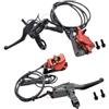 Sandyseptember Freno idraulico Power Off per bici elettrica con tubo smontabile Ebike pieghevole e pompa inferiore in alluminio lavorato CNC per prestazioni di frenata sensibili (destra e sinistra)