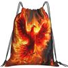 Generic Zaino con Coulisse Flame Phoenix Bird Sacca da Palestra Pieghevole Borsa con Coulisse Resistente Drawstring Backpack per Viaggi Unisex Spiaggia