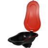 HAPINARY Toilette Portatile per Campeggio in Plastica, Facile da Trasportare e Compatta, WC Temporaneo Coperchio per Viaggi e Camper