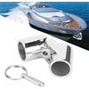 XUXHOU Connettore per Tubo in Acciaio Connettore di Accoppiamento per Barca in Acciaio Inossidabile 316 20mm 22mm 25mm Girevole Pieghevole a 180 Gradi per Bimini Top Tenda da Sole Asta Portabandiera
