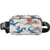 ISAOA Marsupio a tracolla alla moda Marsupio con tracolla regolabile Dream Dragon Acquerello per allenamento, shopping, viaggi, escursionismo
