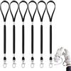 Generic 3 paia di cinturini da polso anti-perdita per guanti da sci, cordini indossabili staccabili, clip regolabili per guanti e guinzaglio, connettori per guinzaglio per adulti, accessori invernali per sci