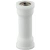 Kivivaka Vogatore cuscinetto ruota rullo, metallo e plastica attrezzature fitness accessorio, 38,3 mm OD x 92,3 mm lunghezza, bianco