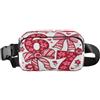 ISAOA Marsupio a tracolla alla moda marsupio con cinghia regolabile Dream Six Seven fiocchi per allenamento, shopping, viaggi, escursionismo