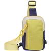 Elegabrillia Pack Borsa a Spalla Piccola Petto Zaino Compatto con Tracolla Regolabile Nylon Adatto a Pesca Picnic Ciclismo Running Sport All'aperto Viaggi, Giallo