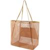 Generic Borsa tote in rete, grande borsa da spiaggia in nylon, borsa per vestiti e cellulare, organizer per sport, borsone da viaggio oversize per escursionismo, palestra, pendolarismo, campeggio, picnic