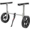 RUETERY Carrello per kayak pieghevole fino a 50 kg, carrello per canoa in acciaio inox e PU con 2 grandi ruote da 27 cm, carrello da trasporto 68,5 x 49,5 cm per kayak, SUP, tavola da surf e