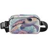 ISAOA Marsupio a tracolla alla moda marsupio con cinghia regolabile Dream Cute Baby Seaturtle per allenamento, shopping, viaggi, escursionismo