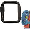 Generico Moschettone Clip | Fissaggio Sicuro In Metallo Resistente | Moschettone a Molla Quadrata con Blocco | Per Avventura Pesca Backpacking Spiaggia Viaggio Uomo Donna Adulti