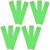 Toddmomy 12 Pezzi Marcatori da Campo in PVC Verde, Tappetini Piani Rettangolari per Segnalazione Linee e Confini su Campi da Calcio e Atletica, per Uso Esterno e Sportivo