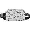 ISAOA Marsupio a tracolla, alla moda, marsupio con cinghia regolabile, fantasmi di Dream Cute Line per allenamento, shopping, viaggi, escursionismo
