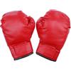 TOVINANNA Guanti da Boxe Uomo per Allenamento Resistenti e Comodi in Pu e Spugna, per Sacco Pesante e Sparring, Guantoni Sportivi Rossi