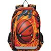 Linnyio Basket Freddo Licenziato Zaino Scolastico per Studenti,Zainetti per Bambini e Ragazzi,Ideali per La Scuola Viaggi