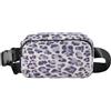 ISAOA Marsupio a tracolla alla moda marsupio con cinghia regolabile stampa leopardata sogno sfondo rosa per allenamento, shopping, viaggi, escursionismo