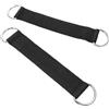 HOMSFOU 2pezzi Cinghie per Puleggia Fitness in Poliestere Nero per Allenamento di Resistenza su Barre Pull-up e Chin-up, Facili da Usare per Palestra e Casa