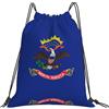 Generic Borsa Sportivazaini Sportivi per Shopping Nuoto Campeggio 36X42Cm Unisex Pieghevole Borsa Palestra North Dakota State Flag Print