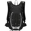 QuivyLivy Sacca leggera in nylon con blocco dell'umidità, borsa da giorno multitasche posteriore in rete, per gite in bicicletta, campeggio e gite quotidiane in città (nero)