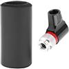 ZAICOLER Mini Gonfiatore Portatile a CO2 Pompa per Pneumatici per Bici Durevole in Lega di Alluminio per Viaggi in Bicicletta 1 unità (BLACK)