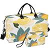 LINNIKEEEE Arte Del Fumetto Della Frutta Del Limone Borsone da Viaggio Borsa da Palestra Borsa da Weekend con Borsa da Toilette per Ragazze Uomin