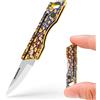 KeyUnity KK06 Coltello tascabile mini EDC, piccolo coltello pieghevole in tit...