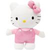 Hello Kitty Peluche 30 cm con Outfit alla Moda, Vestitino e Fiocco in Raso Ro...