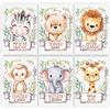 GHIBLI Set 6 poster animali decorativi per la cameretta dei bambini, quadri con simp...