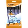 BIC Cristal Soft, Penne Nere a Sfera, Fornitura per Cancelleria Scuola, Punta...
