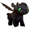 Dragon Trainer HTTYD Peluche Drago Sdentato Toothless Furia Buia 40cm Glow in The Dark