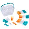 Beldray LA028297TQ Mollette Bucato con Cestino, Indumenti Grip Pegs per Inter...