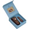 Laguiole Coltello pieghevole a vela Laguiole Heritage con custodia in pelle Elegante ...