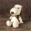 Snoopy Chocolat Peluche in Pelle PU Bianco e Marrone quantità limitata H 18,5 cm