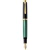 Pelikan Penna stilografica Pelikan Souveran M800 Green Stripe pennino EF extra fine i...