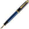 Pelikan Penna stilografica Pelikan Souveran M800 Blue Stripe riempimento pistone penn...