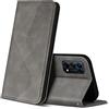 ZONNAVI Cover per Oppo Find X3 Lite 5G, Flip Custodia Pelle PU con [Slot Cart] [Supporto Stand] [Magnetica], Cover a Libro Portafoglio per Oppo Find X3 Lite 5G (Grigio)
