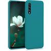 kwmobile Custodia Compatibile con Samsung Galaxy A30s Cover - Back Case per Smartphone in Silicone TPU - Protezione Gommata - petrolio matt