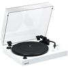 Fluance RT82 Giradischi Hi-Fi di Riferimento con Testina Ortofon OM10, Controllo della Velocità, Base in Legno MDF ad Alta Massa, Piedini Antivibrazione - Bianco Pianoforte