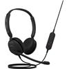 Jabra Novità Evolve 10 Cuffie - con microfono con cancellazione del rumore per PC/laptop - USB-A - Certificazione TCO - Leggere - Controlli per chiamate/volume per riunioni online - Nero