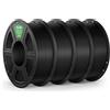 DEEPLEE Filamento PLA PRO 1.75 mm, 4 kg (4×1 kg) Nero, Maggiore Tenacia, Precisione ±0.02 mm, Facile da Stampare per Stampanti 3D FDM