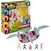 Power Rangers - Collezione Megazord, Zords articolato combinabile, Figurina, 20 cm, Modello Pterodactyl Dinozord, per bambini dai 4 anni, PWG053
