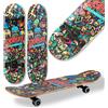 WeLLIFE Skateboard Completo per Principianti, Bambini, Giovani e Adulti, Skat...