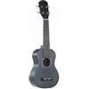 GEWA Soprano Ukulele Almeria - nero opaco - corpo in tiglio - vernice opaca - scala 350 mm - tastiera in legno di pakka - meccaniche aperte