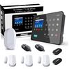 Safe2Home® Sistema di allarme radio SP310 professionale - Protezione per sabotaggio Rolling Code - Frequenza variabile tedesca GSM Sistema di allarme WLAN per casa ufficio con accessori con allarme